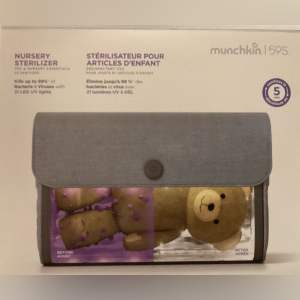 Munchkin Nursery Sterilizer in Light Gray Protect your loved ones today in 5 min
